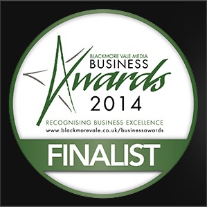 Blackmore Vale Media Business Awards 2014 finalist badge